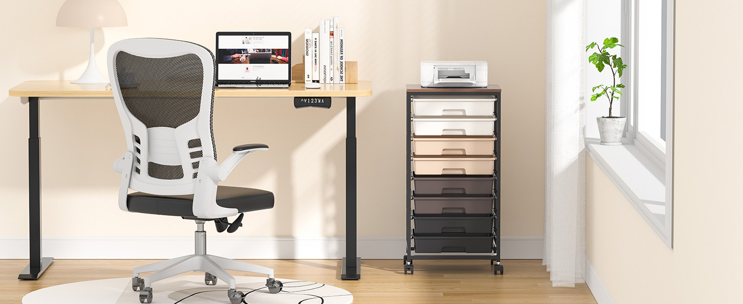 Chariot de salle de bain avec 8 tiroirs