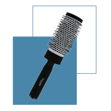 Brosse brushing, pour les cheveux denses et épais, coiffures volumineuses et lisses