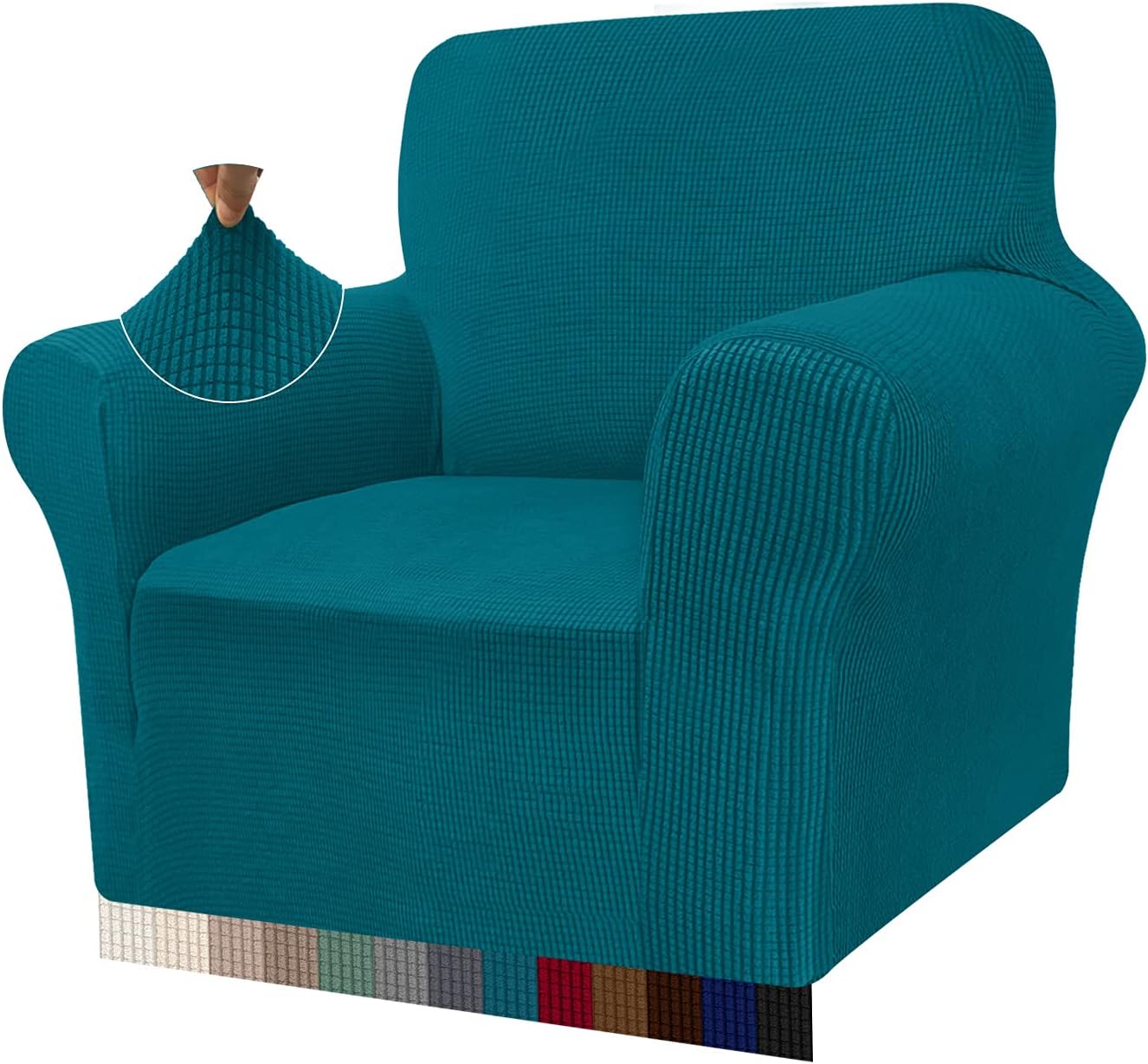 Granbest - housse canapé jacquard 1 place - extensible, protège animaux