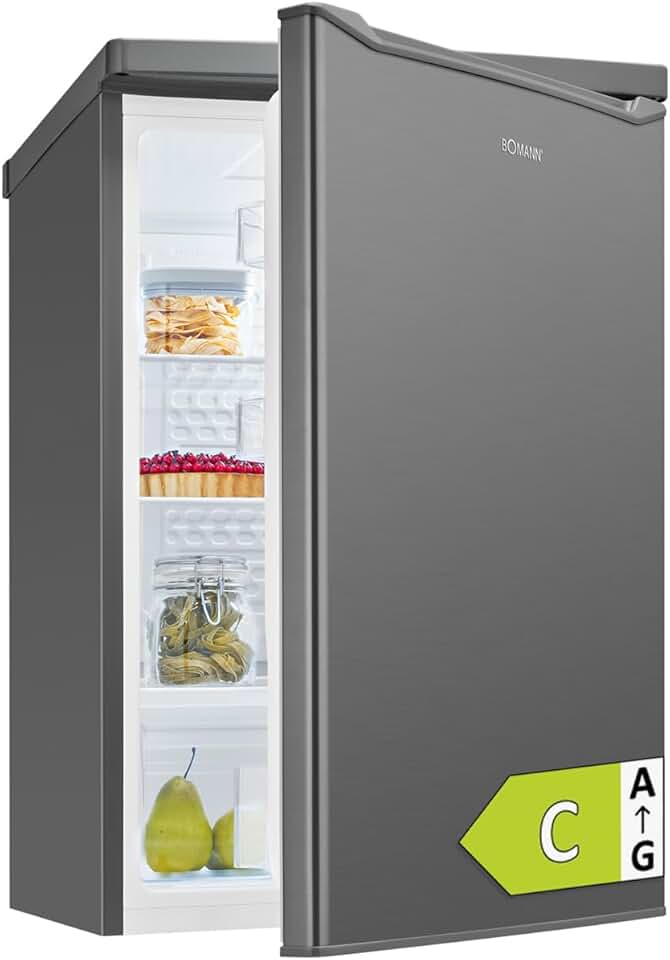 Bomann - VS7258 - 126L inox, classe C, compact, réfrigérateur économique