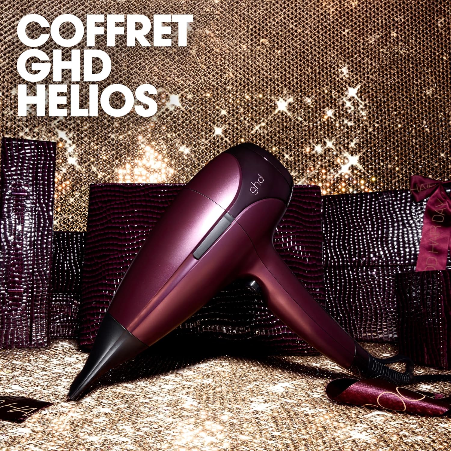 ghd - Helios (Bordeaux) - 2200W - Séchage puissant, sans frisottis, pochette