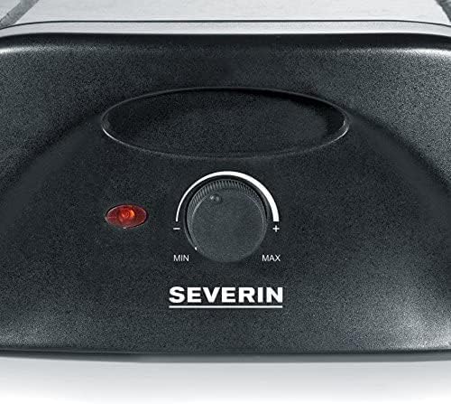 SEVERIN - Raclette 8 pers, pierre naturelle, fonte, 1400W, noir, RG9645