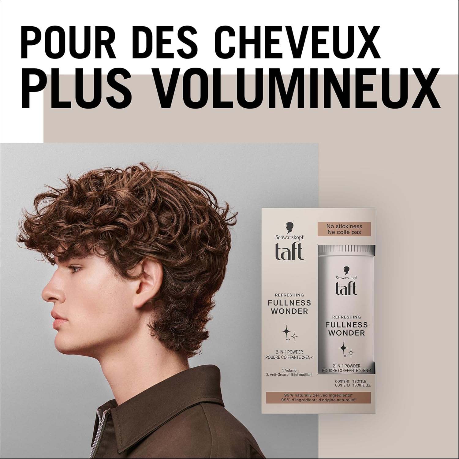 Schwarzkopf - Taft 2-en-1 - 10g x2 - volume, mat, 99% naturel