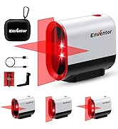 ENVENTOR Niveau Laser Rouge 35M, USB charge, Autonivelant et Mode Pulsé Niveau Laser à deux Faisc...