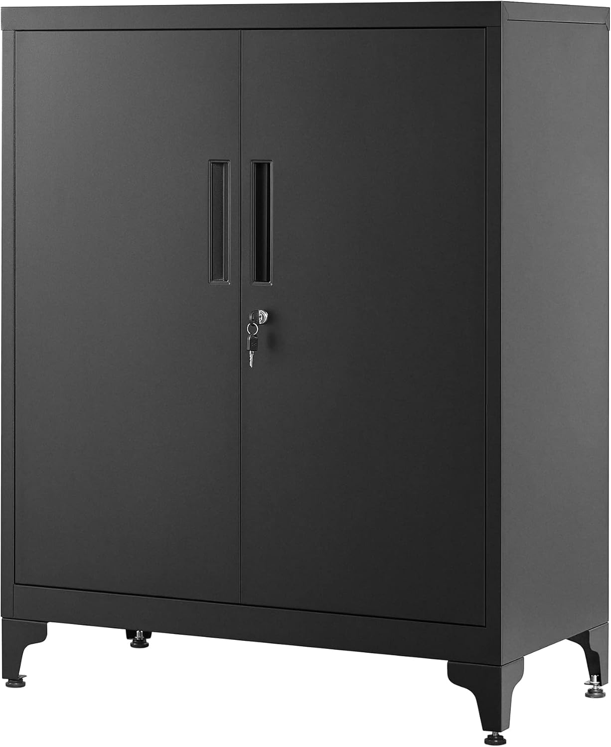 SONGMICS - armoire de bureau acier, 2 portes, verrouillable  OMC013B01