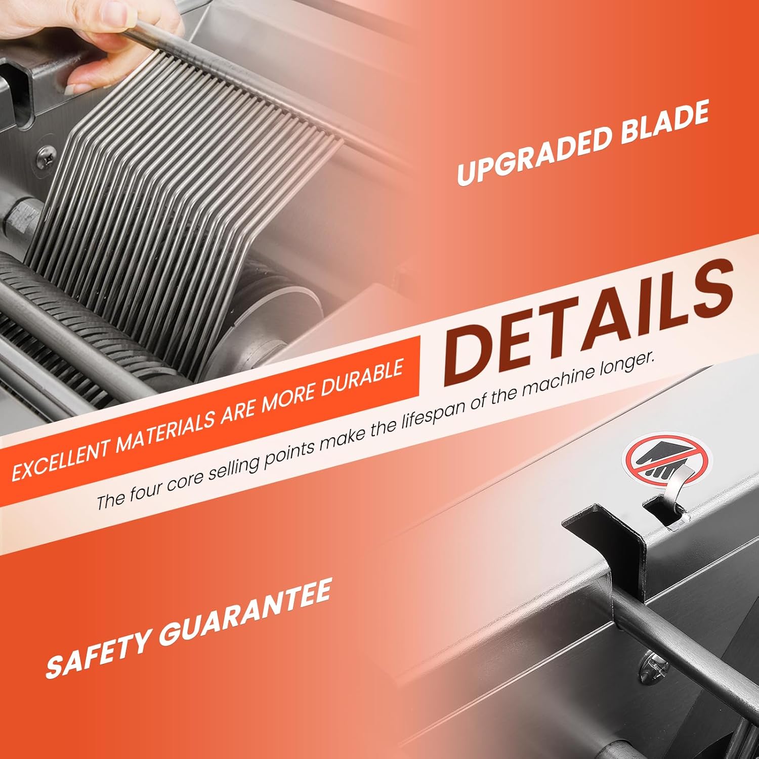 NEWTRY - trancheuse à viande 3,5 mm, 550W, 160kg/h, restaurants