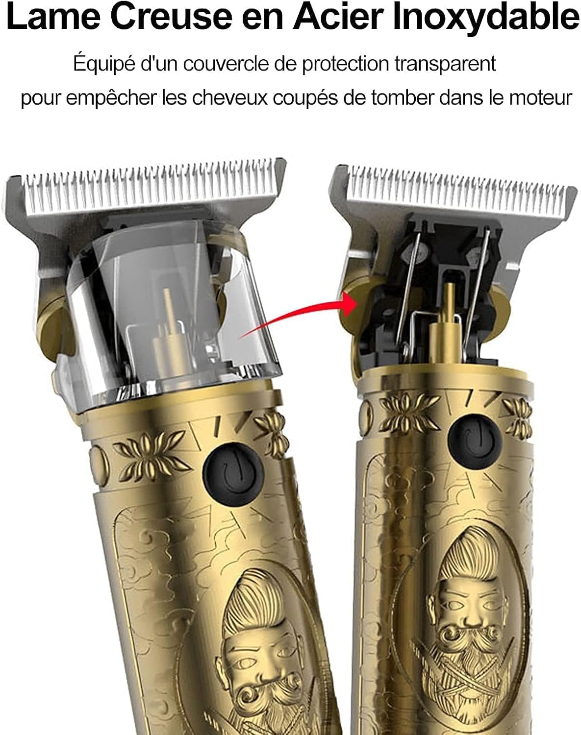 YiLFo - tondeuse cheveux et barbe homme - rechargeable USB, silencieuse, kit complet - YILFO