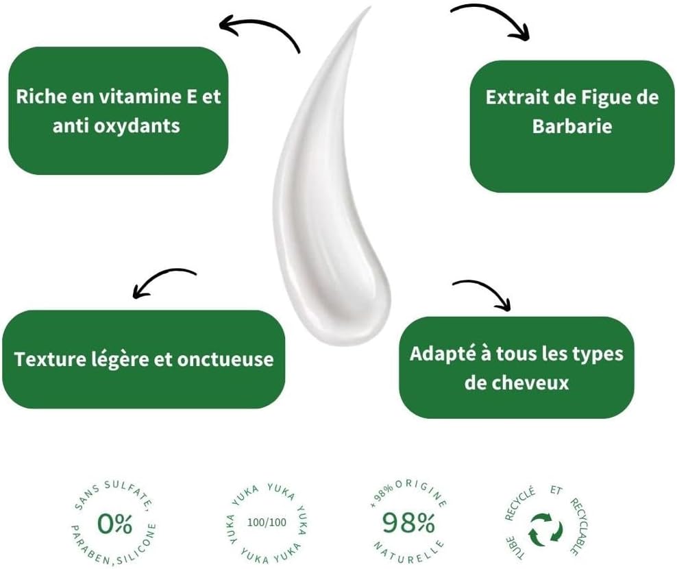 Soin démêlant - tous cheveux - 200ml - hydratant, sans silicone, vegan