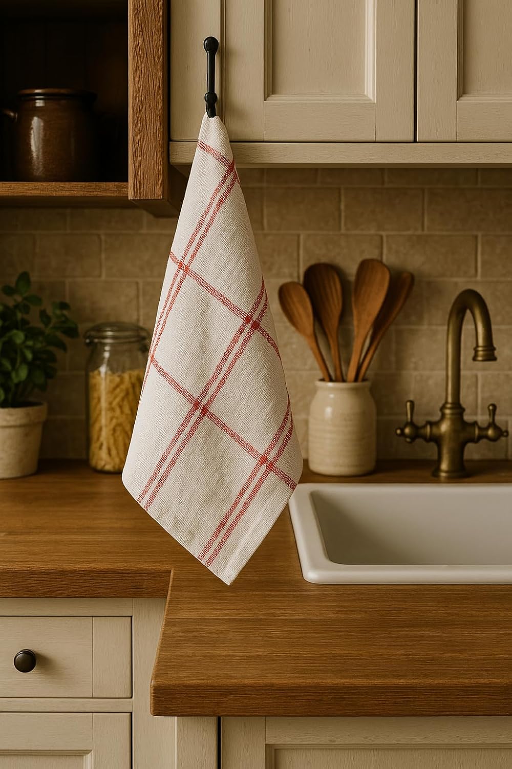 Home Linge Passion - lot de 12 torchons - coton - absorbants multicolores