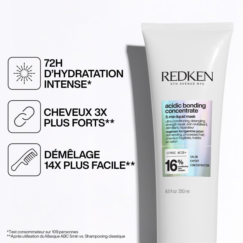 Redken - Acidic Bonding Concentrate - 250ml - masque réparateur cheveux abîmés à l'acide citrique