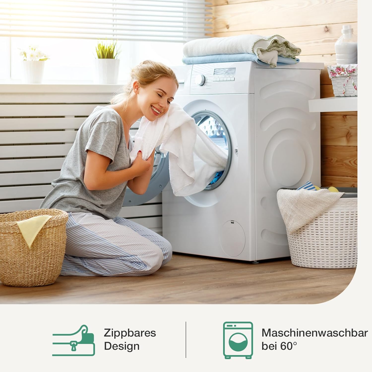 Novilla - Surmatelas Gel Série - 140x200 cm - Mousse mémoire, doux, antidérapant, lavable