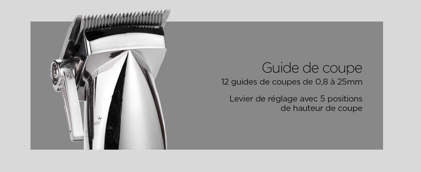 Tondeuse cheveux super-x Metal, E996E, BaByliss, lames en acier japonais, coupe facile, barbier