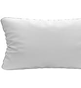 Soleil d'ocre, Traversin Blanc, Nuage, Blanc, 90 cm, Uni, Coton