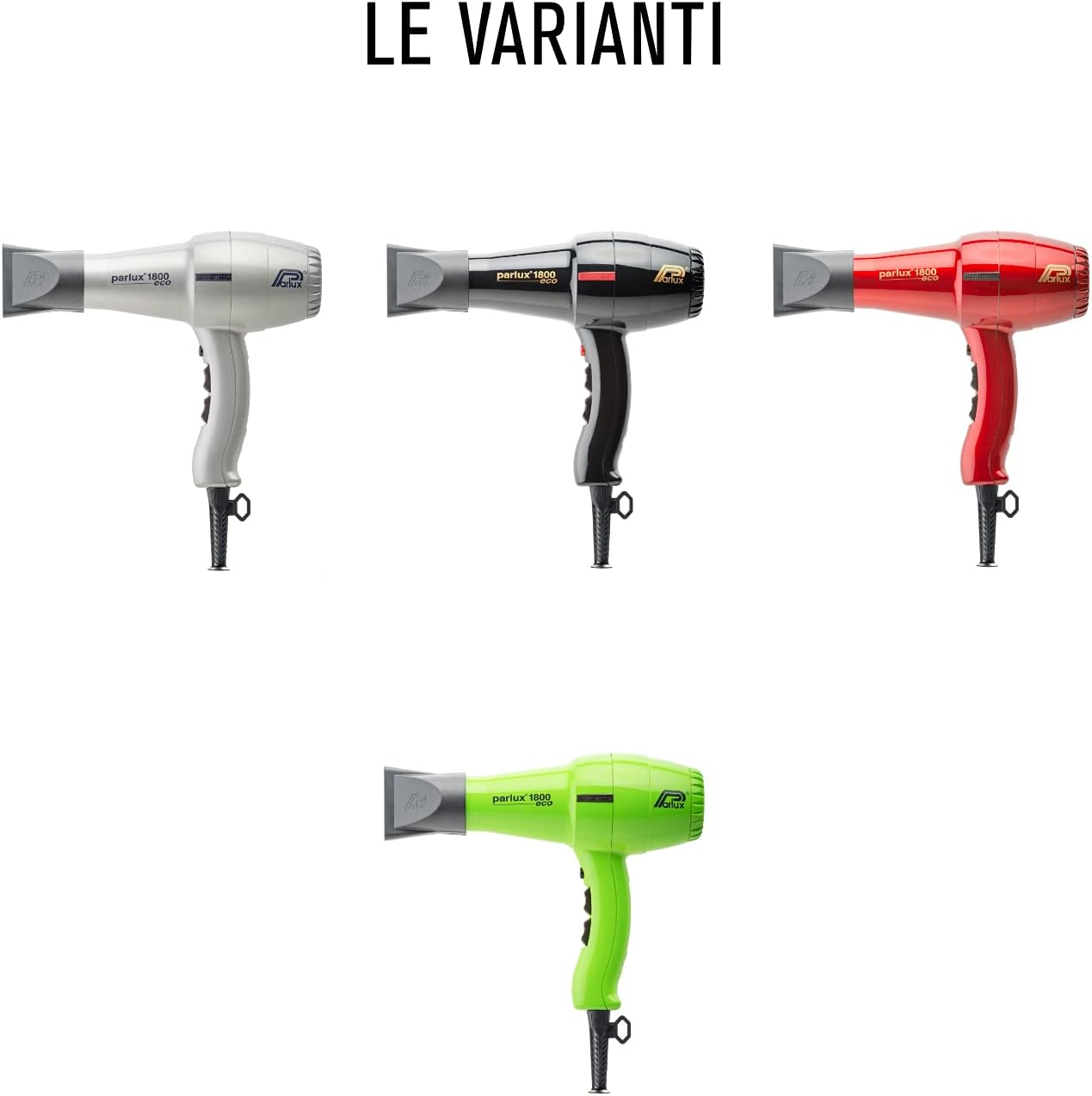 Parlux - Sèche-cheveux 1800W - compact - moteur pro, finition verte
