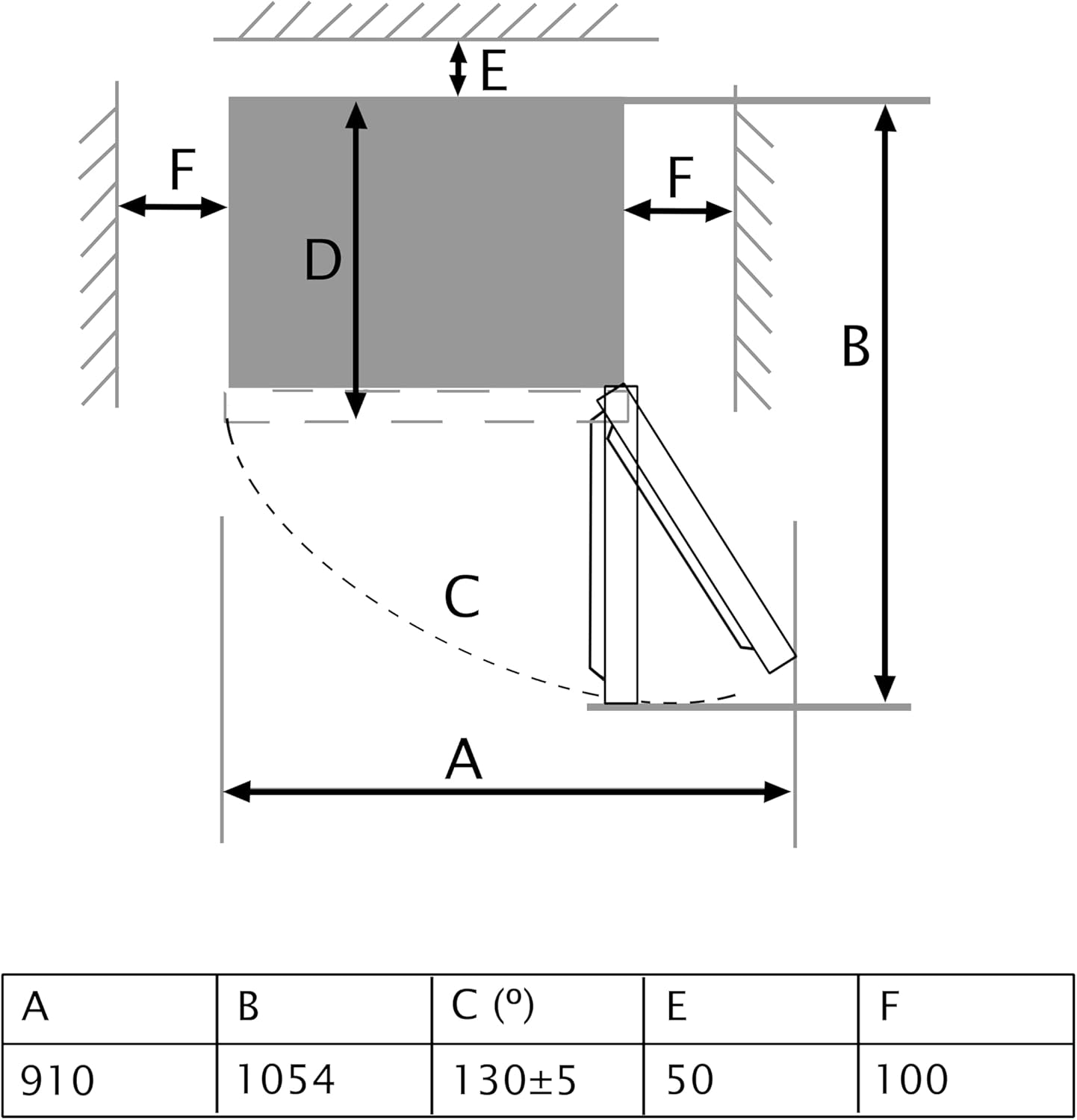 Cecotec - Bolero CoolMarket 2D 261 - 261L - Classe E, congélation rapide, porte réversible, LED