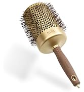 Olivia Garden Expert Blowout Shine – Doré & Brun - 80 - Brosse ronde en céramique antistatique po...