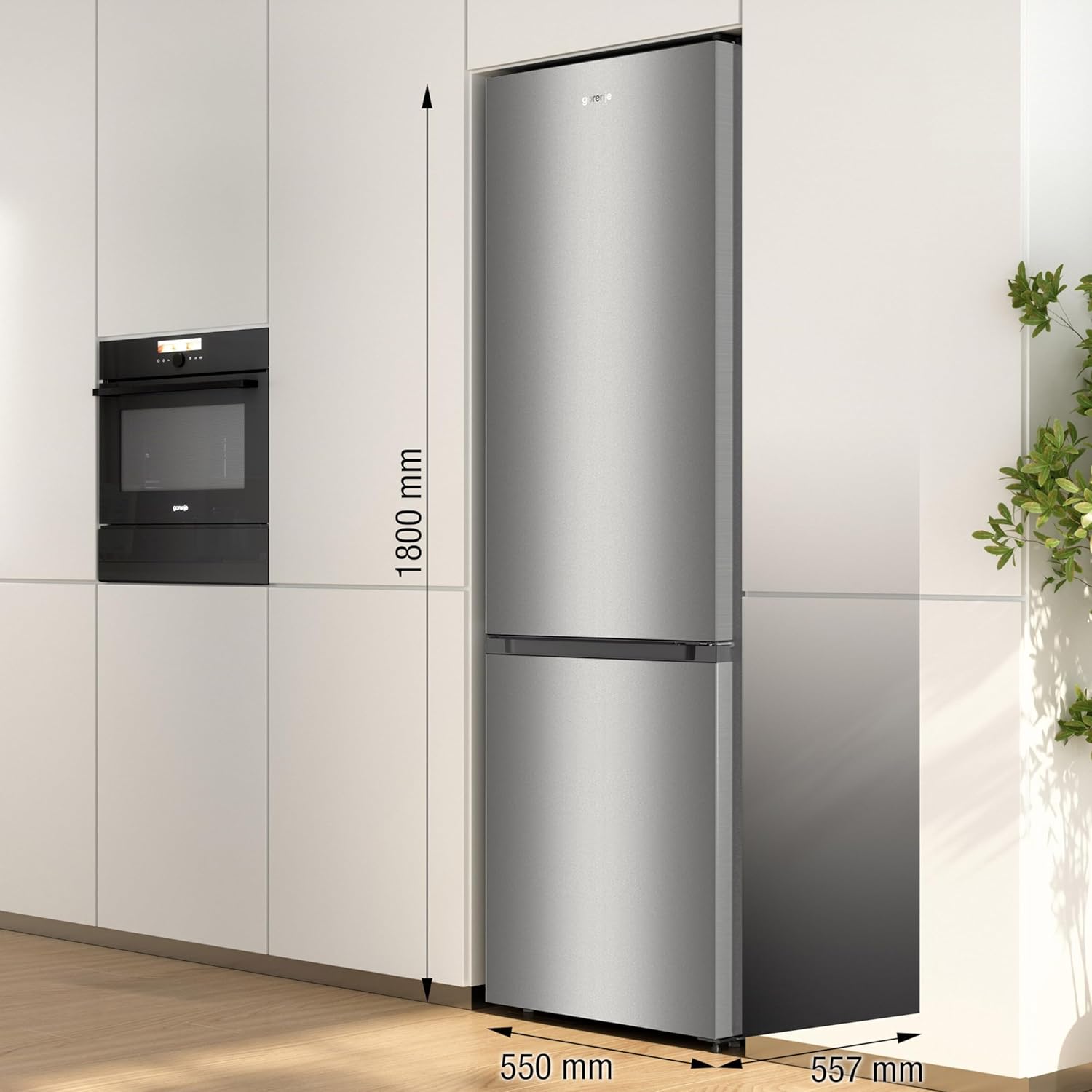 Gorenje - réfrigérateur-congélateur série RK - 269L, classe E, argent - RK4182PS4
