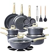 GiPP Set de 22 Pièces Antiadhésives en Céramique - Ustensiles de Cuisine Sains PTFE PFOA PFOS Com...