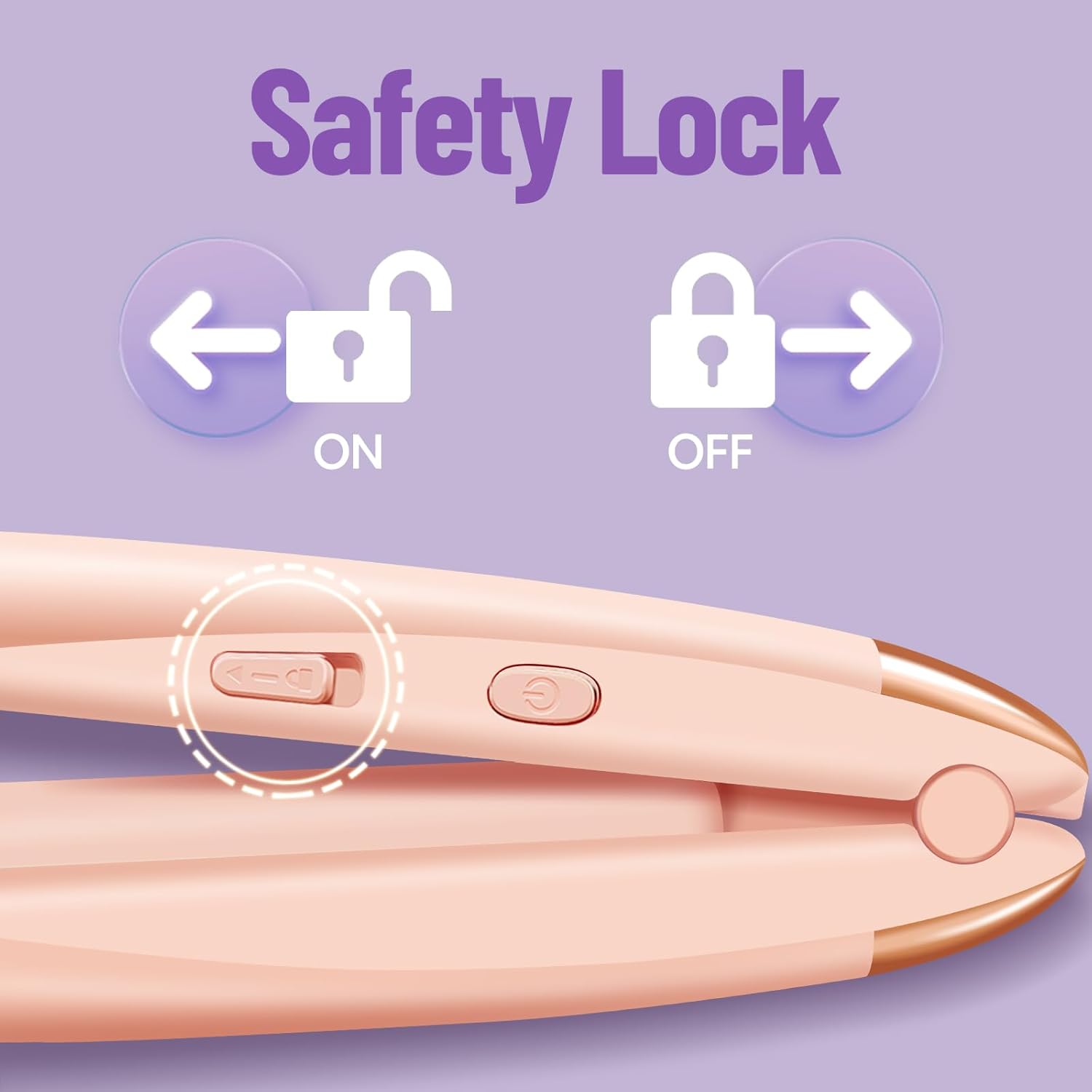 SUNMAY - Voga - mini lisseur sans fil, titane, 3 températures, USB, 5000mAh