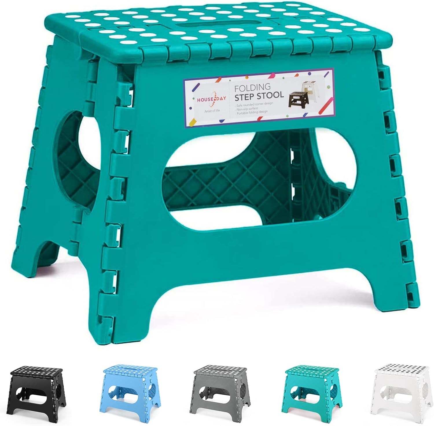 HOUSE DAY - Tabouret pliant série, 27cm, capacité 150kg, léger, compact