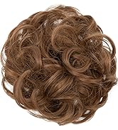 JJstar Chignon Postiche Cheveux Grande Postiches Bouclés Ondulés Chouchou Cheveux Naturel Faux Ch...