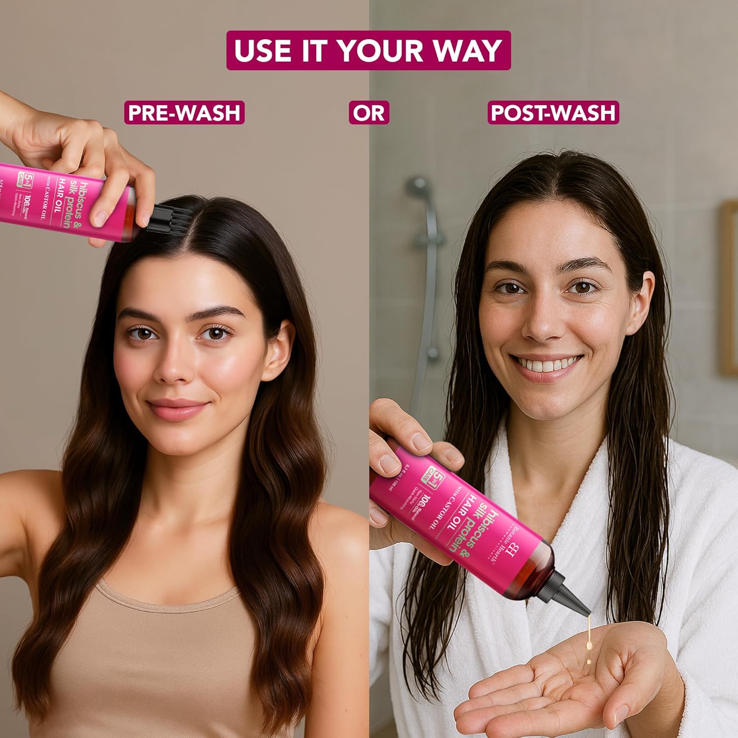 Botanic Hearth - huile cheveux hibiscus & protéines - 200ml - hydratation, brillance, sans paraben