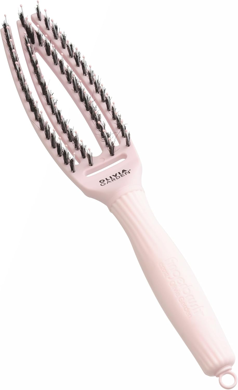 Olivia Garden - Fingerbrush Care Iconic - démêlante sanglier nylon - brillance et coiffage lisse