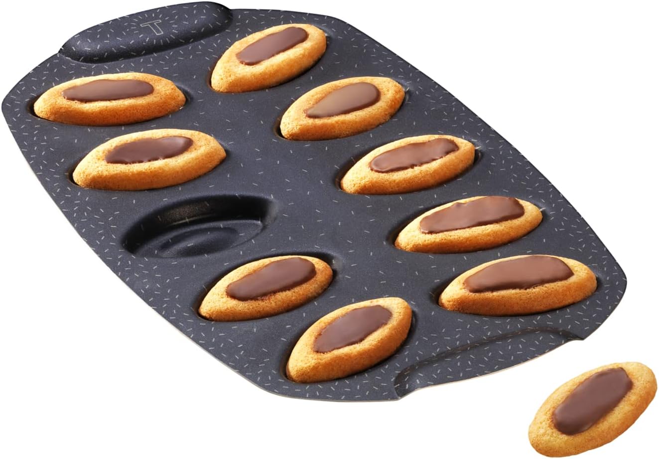 Tefal - moule à gâteau PerfectBake - aluminium recyclé, antiadhésif, 10 barquettes - J5734202