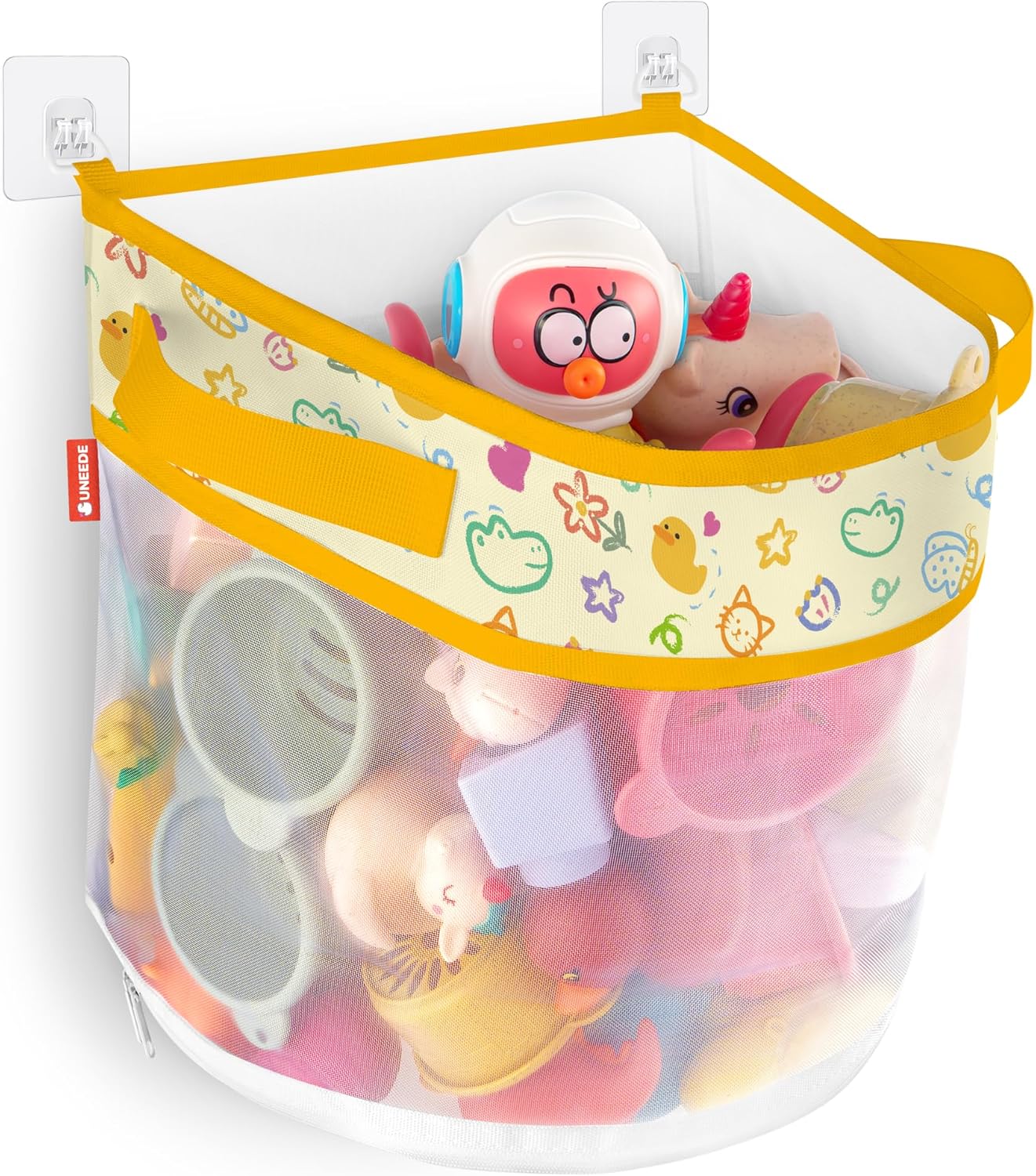 UNEEDE - rangement jouets bain canard - compact - filet pratique