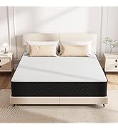 Matoresu Matelas double extra ferme 25 cm avec mousse à mémoire de forme hybride à ressorts intérieurs, matelas double