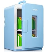 FOHERE Mini Réfrigérateur 2 en 1 15L Réfrigérateur Chambre avec Fonction Refroidissement et Chauffage, DC/AC pour...