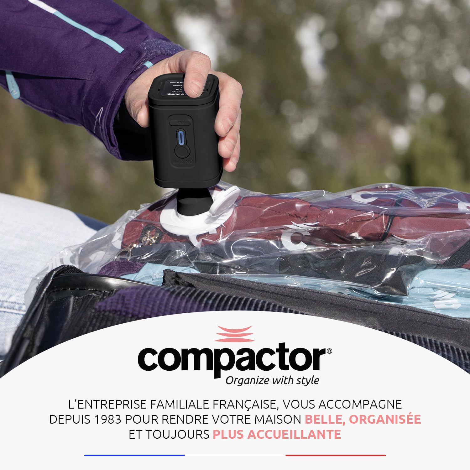Compactor – Pompe électrique portable – compacte, USB, puissante – voyages