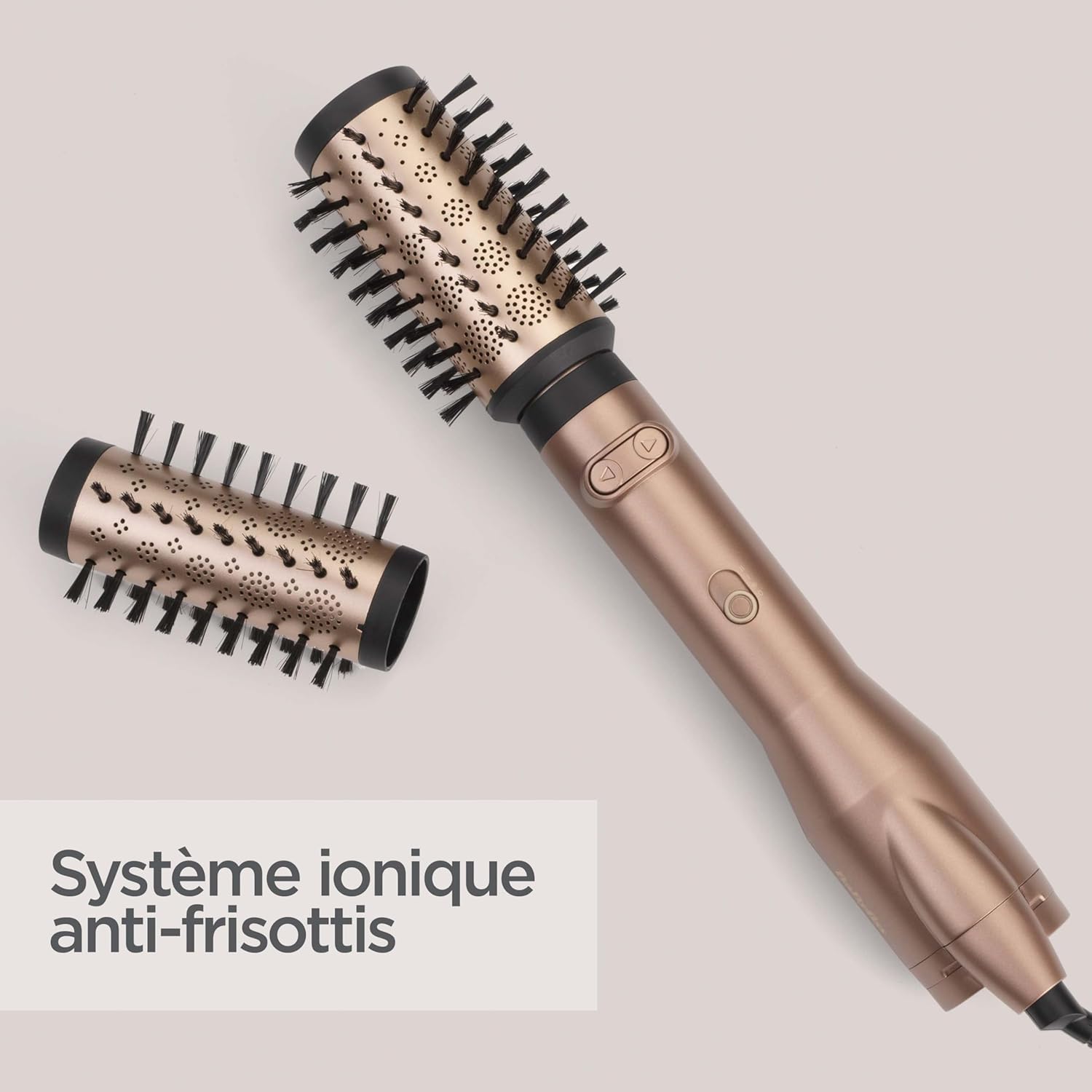 BaByliss - Brosse soufflante Dual 50/40mm, ionique, 2 vitesses, AS952E