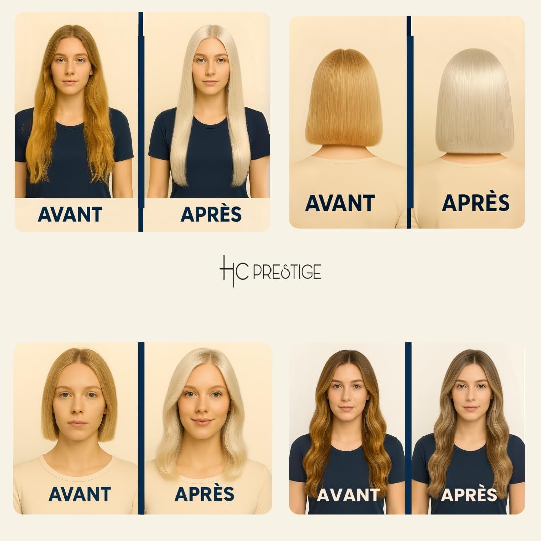 Mini kit botox capillaire - soin blond 4x100ml - hydrate, neutralise jaunes