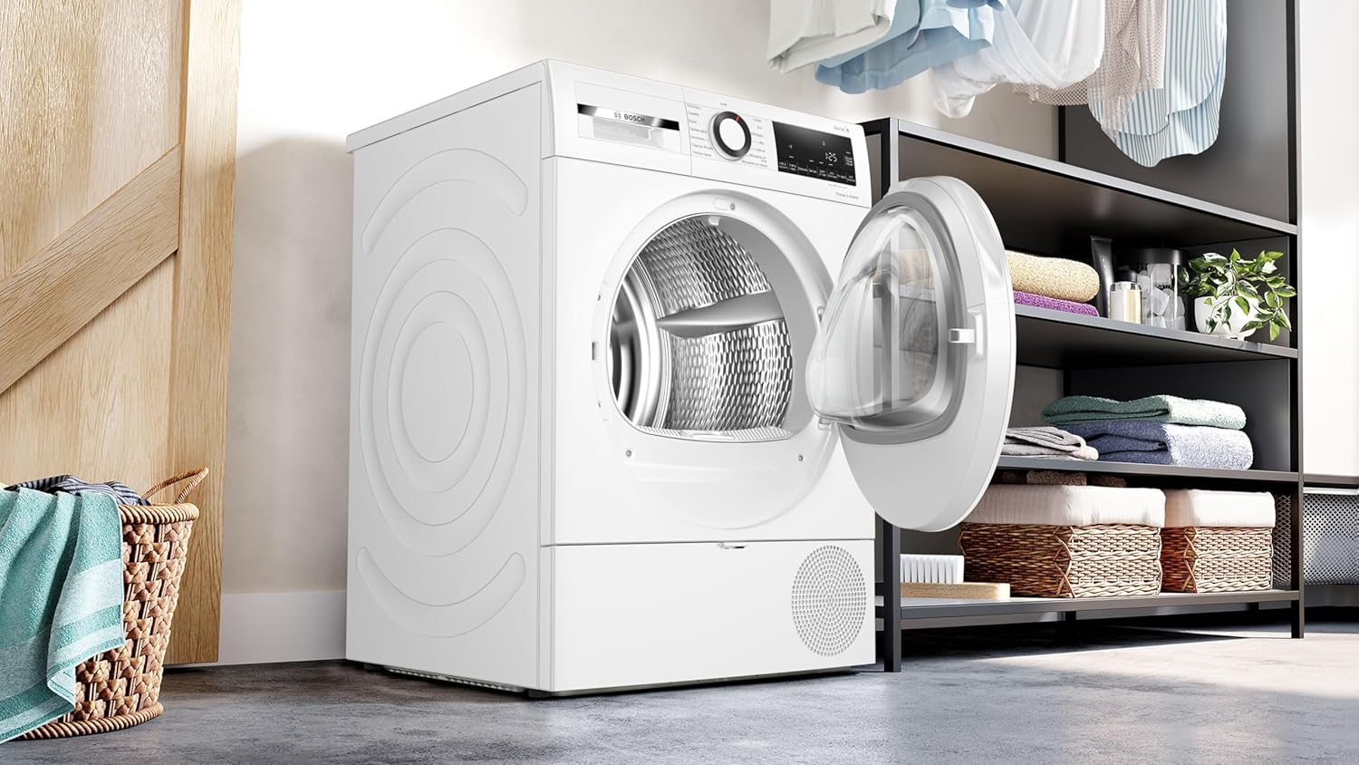 Bosch - Sèche-linge Série 6 - 9 kg, pompe à chaleur, blanc - WQG1420DFR