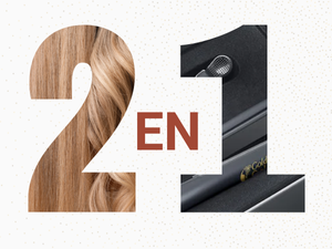 Golden Curl Lisseur 2 in 1 Fer à lisser ionique - pour boucler et lisser
