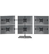 Duronic Lot de 6 supports de bras de moniteur DM756, support de bureau pour PC, réglable en hauteur...
