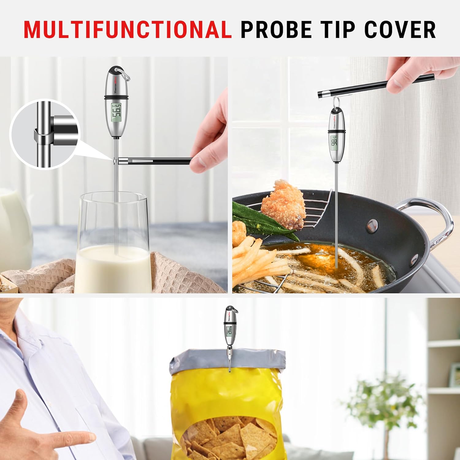 ThermoPro - TP02S - sonde longue - lecture 3s, numérique, cuisine