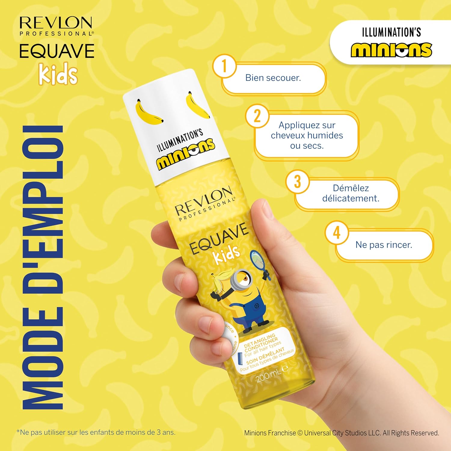 Revlon - Equave Kids Minions - 200ml - spray démêlant végan enfants