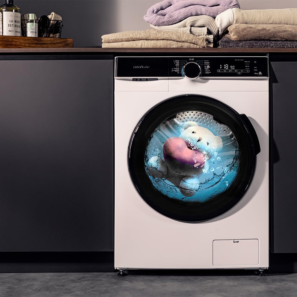 Cecotec - Bolero DressCode 121000 - 12 kg, 1400 tr/min, 2000 W, 14 programmes, WoolMark