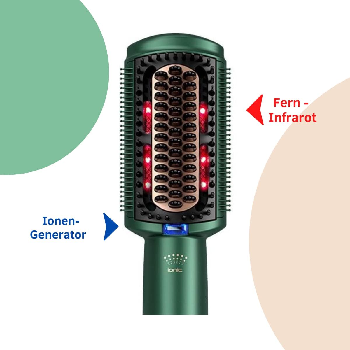 Brosse à air chaud 4 en 1 - séchage, coiffage doux et rapide - Fusion Air Dryer