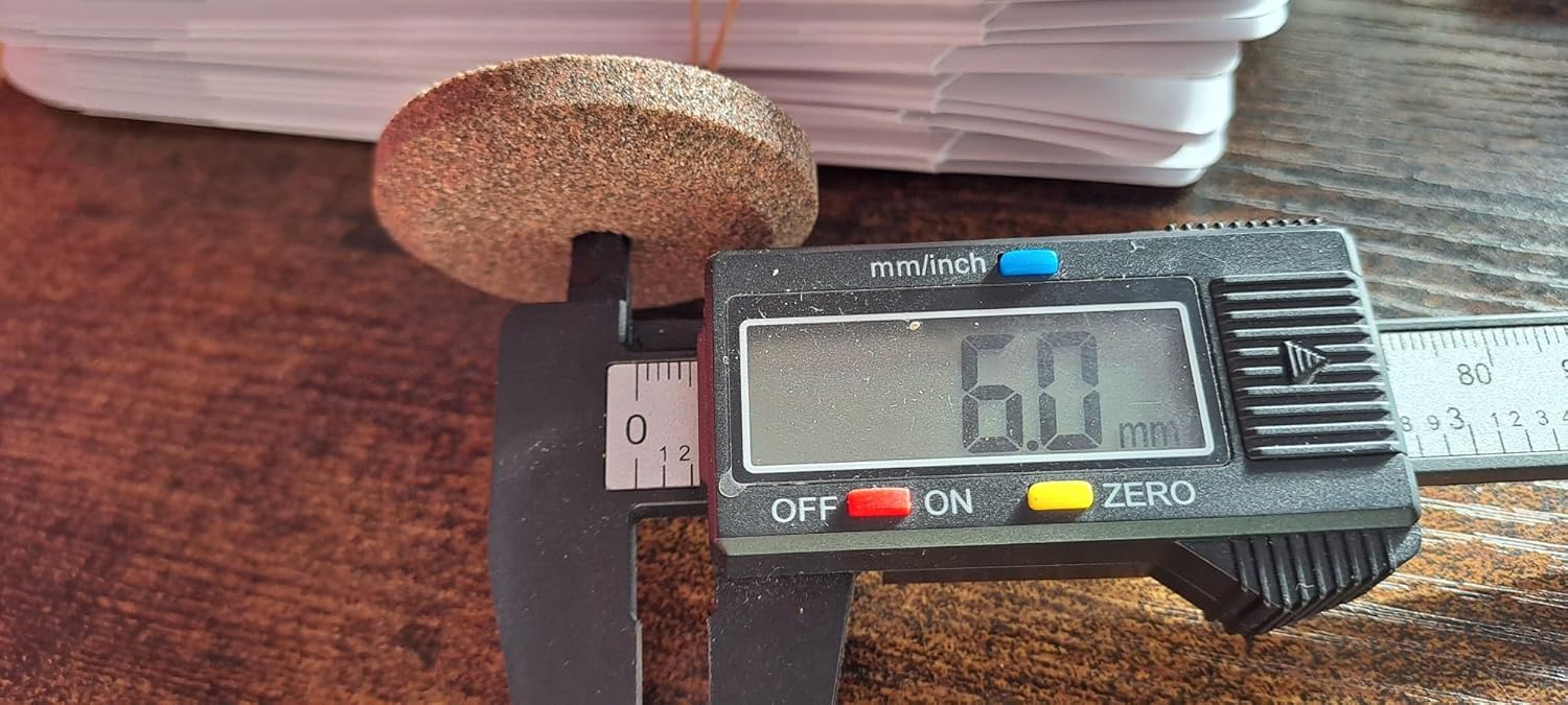 Aiguiseur lame trancheuse - grain fin et grossier - ø45x8mm - trou 6mm