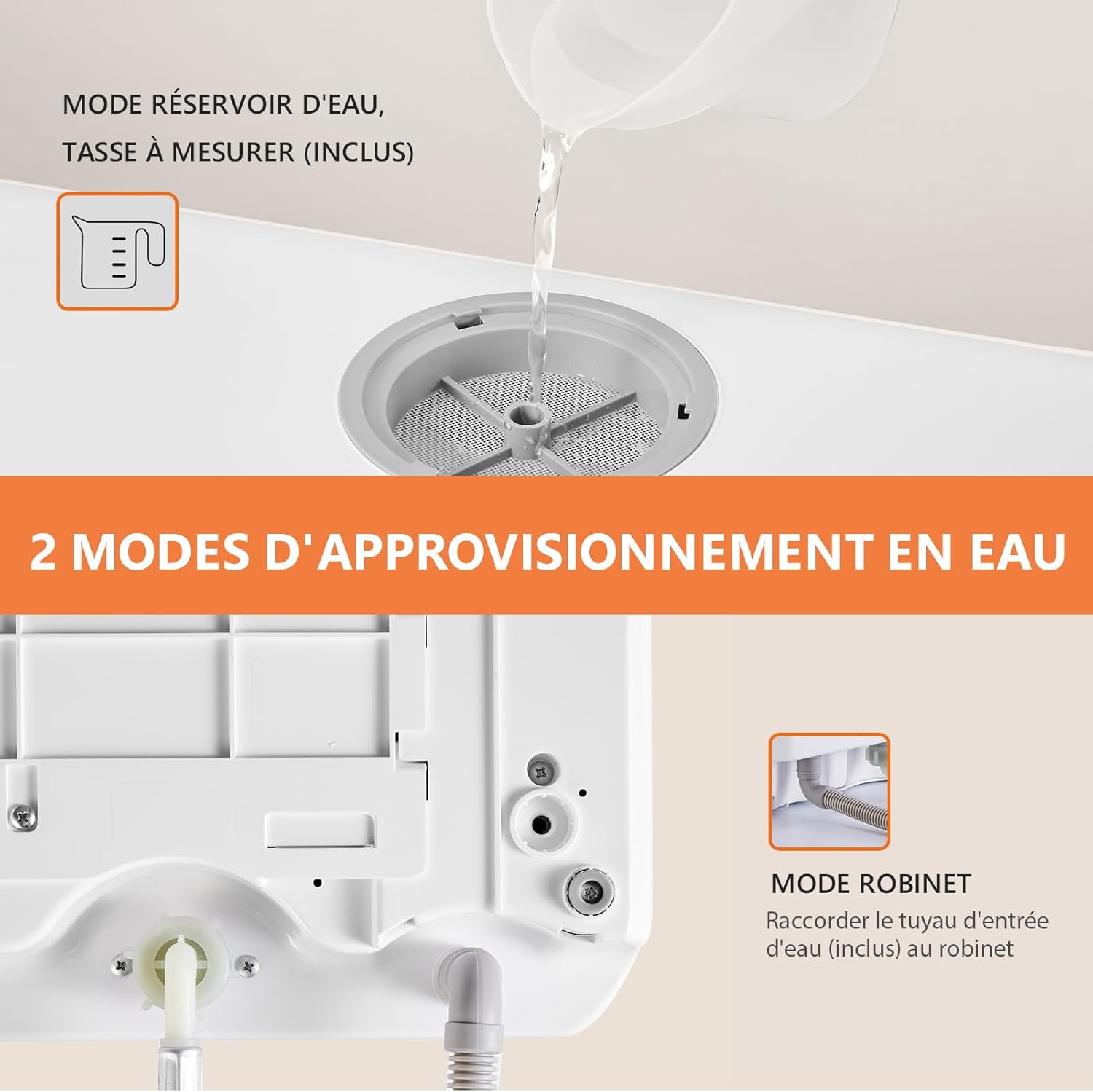 Karlxtom - Mini lave-vaisselle de table, 45 cm, 6 programmes, LED