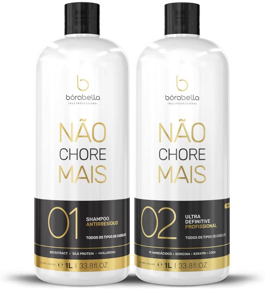 Borabella - Não Chore Mais - coffret 2x1000ml - lissage pro sans formaldéhyde