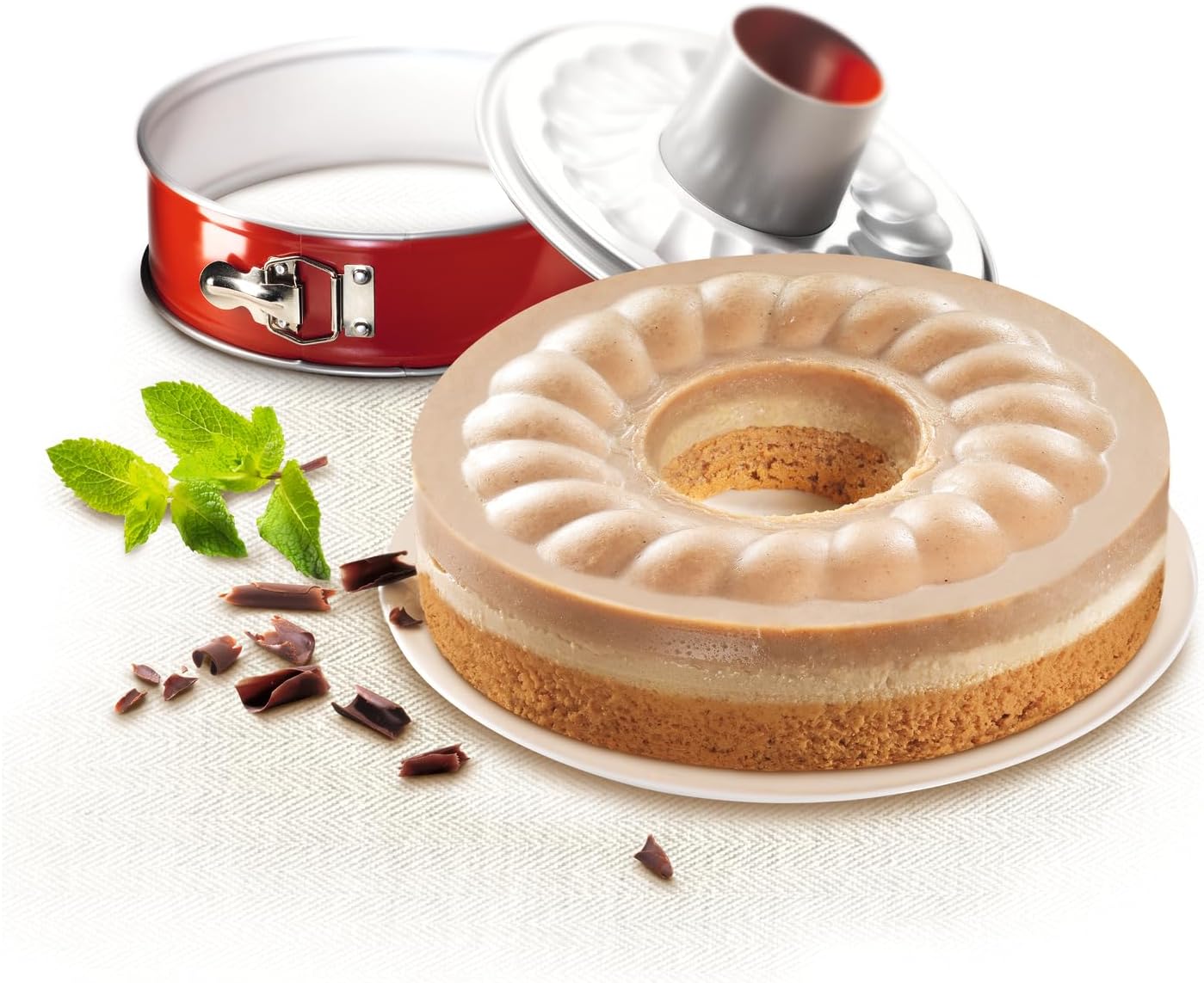 Tefal - Delibake moule Savarin 27cm acier rouge carbone - J1642814