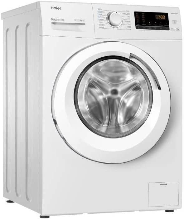 Haier - lave-linge série Direct Motion - 8 kg, 1200 trs/min, vapeur, classe A, anti-bactérien - HW80-B1239N-FR