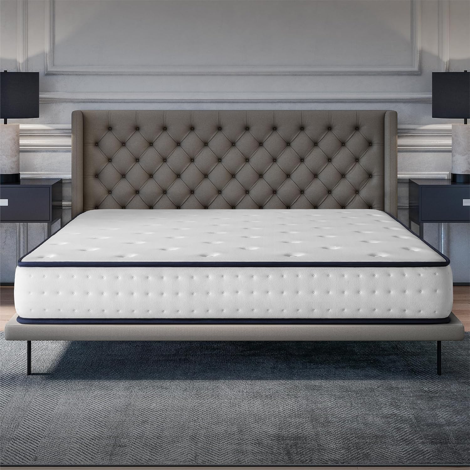 COSMOS - Upsilon - 140x190 cm - mémoire de forme, latex, 21 cm, 7 zones