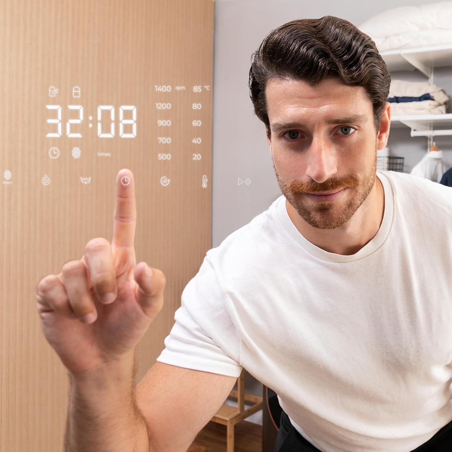 Cecotec - Bolero DressCode Série 8 kg - Inverter, Vapeur, 1400 tr/min, 15 programmes - 8610