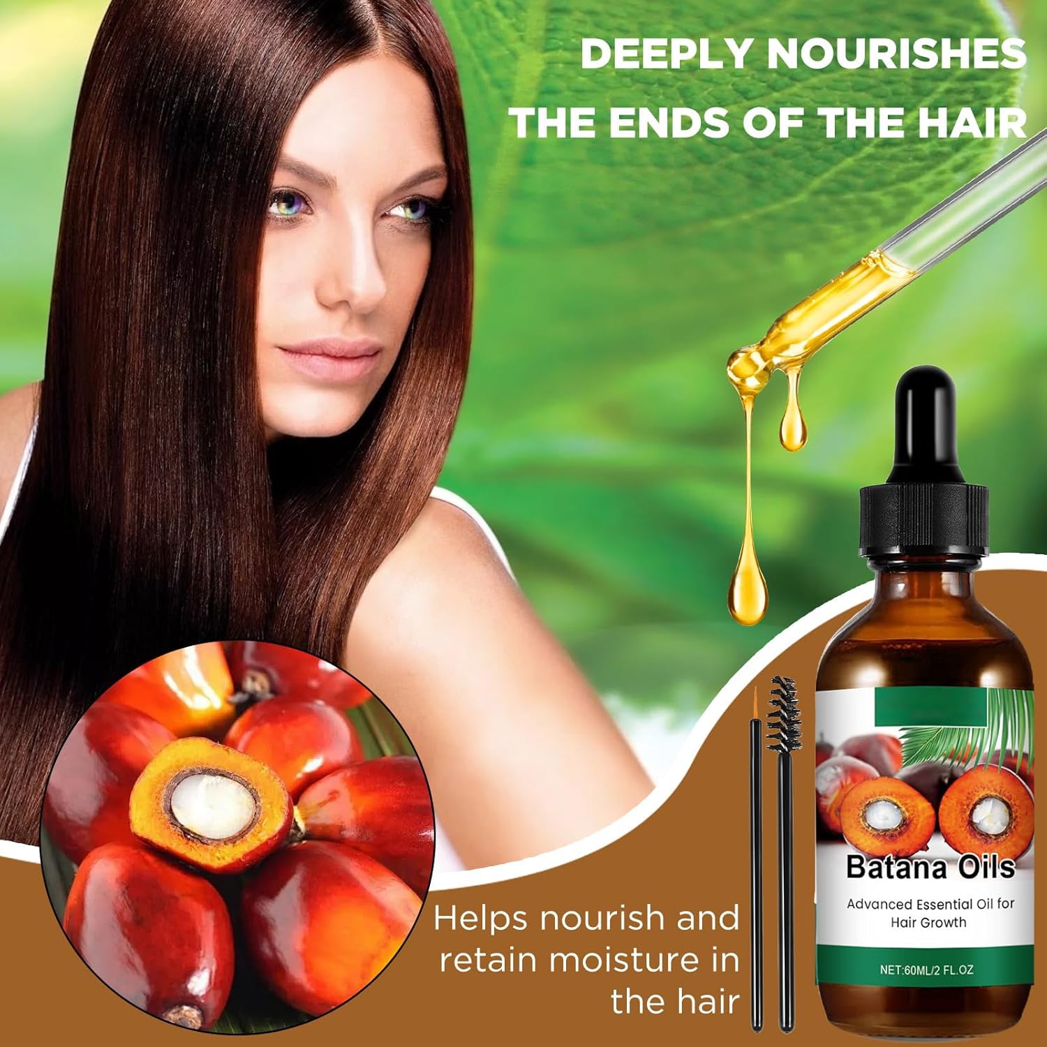 Huile capillaire - traitement croissance cheveux - soin nourrissant