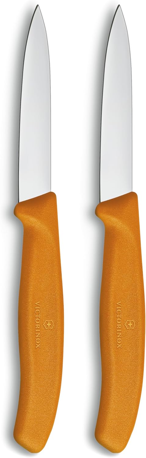 Victorinox - Swiss Classic - 8 cm - Set couteaux tranchants inox, orange